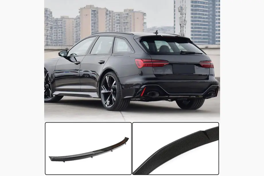 Audi A6 C8 2018–2025 V3 spoiler (voor Avant, carbon) Foto 1