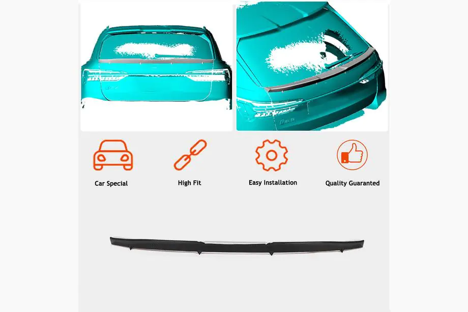 Audi A6 C8 2018–2025 V3 spoiler (voor Avant, carbon) Foto 2