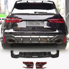 Audi A6 C8 2018–2025 Achterbumper diffuser (voor RS6, carbon) foto 1