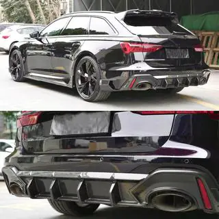 Achterbumper diffuser (voor RS6, carbon) foto 2