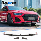 Audi A7 2018– Voorbumper lipspoiler Lip V2 (voor RS7, droog carbon) foto 1
