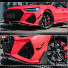 Audi A7 2018– Voorbumper lipspoiler Lip V2 (voor RS7, droog carbon) foto 4