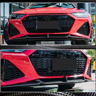 Voorbumper lipspoiler Lip V2 (voor RS7, droog carbon) foto 3