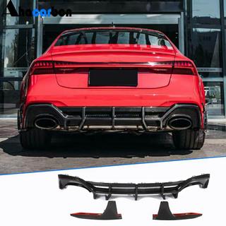 Achterbumper diffuser (voor RS7 2018-2022, dry carbon) foto 1
