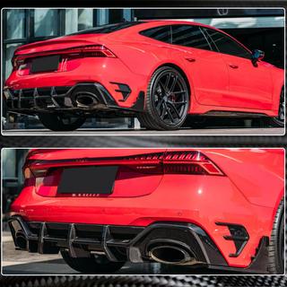 Achterbumper diffuser (voor RS7 2018-2022, dry carbon) foto 2