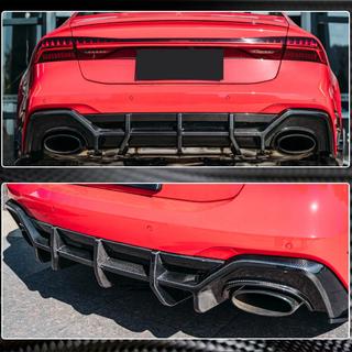 Achterbumper diffuser (voor RS7 2018-2022, dry carbon) foto 3