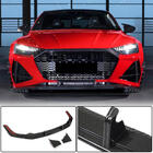 Audi A7 2018– Voorbumper lip spoiler Lip V1 (voor RS7 2018-2022, dry carbon) foto 1