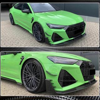 Voorbumper lip spoiler Lip V1 (voor RS7 2018-2022, dry carbon) foto 4