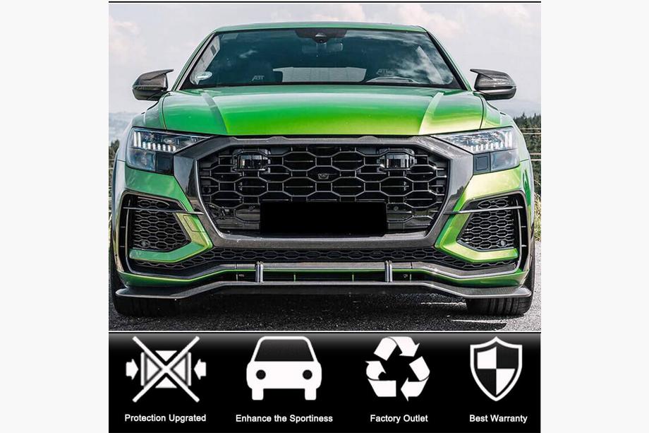 Audi Q8 2018– Spiegelkappen (2018-2023, carbon, zonder rijstrookwisselhulp) Foto 2