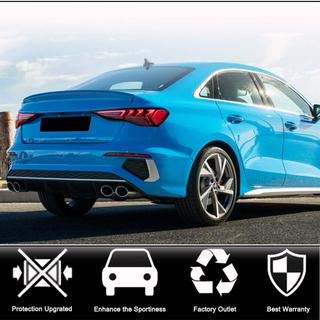 Achterbumper diffuser V1 (voor S-Line Sedan 2020-2023, carbon) foto 2