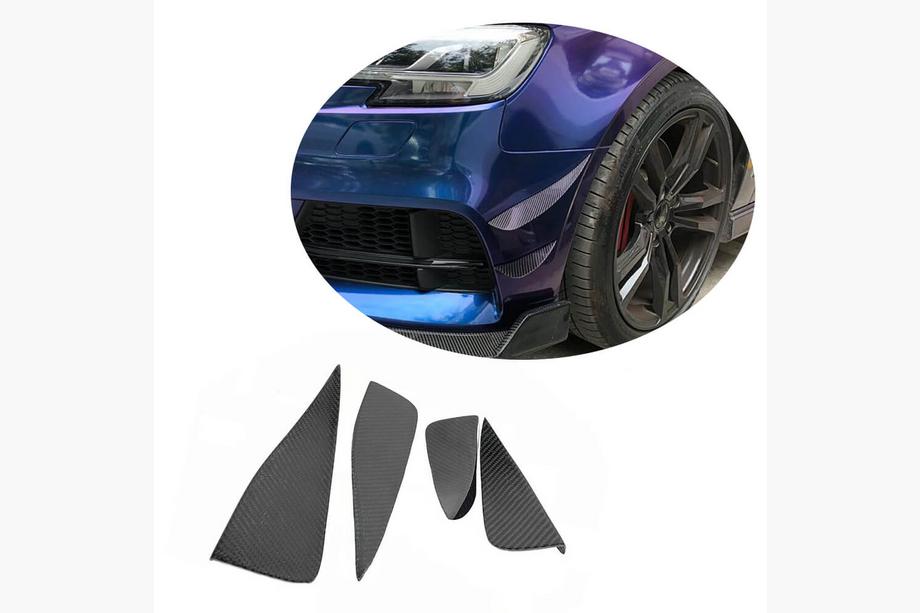 Audi A3 2012–2020 Frontbumper lip (voor S-Line Sedan 2017-2020, carbon) Image