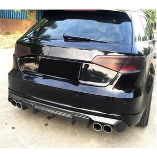 Achterbumper diffuser V1 (voor S-Line HB 2012-2016, Carbon) Audi A3 2012–2020 foto 3
