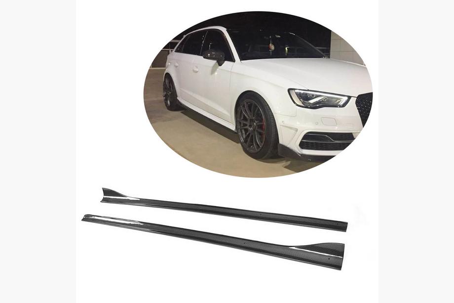 Audi A3 2012–2020 Sideskirts (voor S-Line HB 2012-2016, carbon) Image