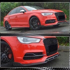 Audi A3 2012–2020 Voorbumper lip Lip V3 (voor S-Line Sedan 2012-2016, carbon) foto 4
