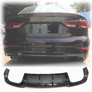 Achterbumper diffuser V4 (voor S-Line Sedan 2017-2020, carbon) Audi A3 2012–2020 foto 1