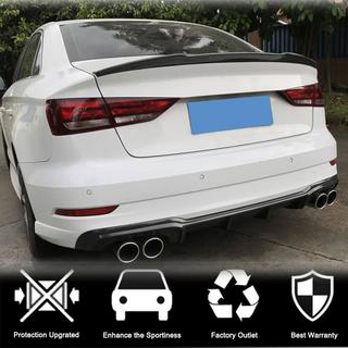 Achterbumper diffuser V4 (voor S-Line Sedan 2017-2020, carbon) Audi A3 2012–2020 foto 2
