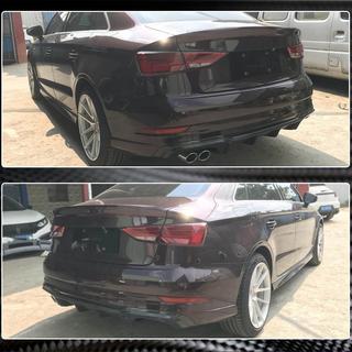 Achterbumper diffuser V4 (voor S-Line Sedan 2017-2020, carbon) Audi A3 2012–2020 foto 4