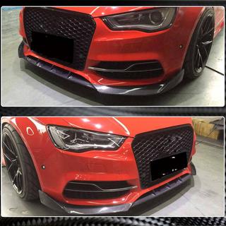 Voorbumper lip Lip V2 (voor S-Line Sedan 2012-2016, carbon) Audi A3 2012–2020 foto 3