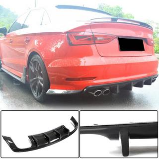 Achterbumper diffuser V3 (voor S-Line Sedan 2012-2016, carbon) Audi A3 2012–2020 foto 1