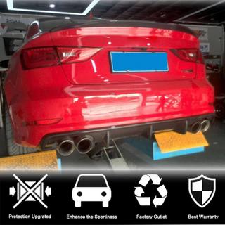 Achterbumper diffuser V2 (voor S-Line Sedan 2012-2016, carbon) Audi A3 2012–2020 foto 3