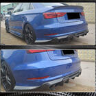 Audi A3 2012–2020 Achterbumper diffuser V1 (voor S-Line Sedan 2012-2016, carbon) foto 3