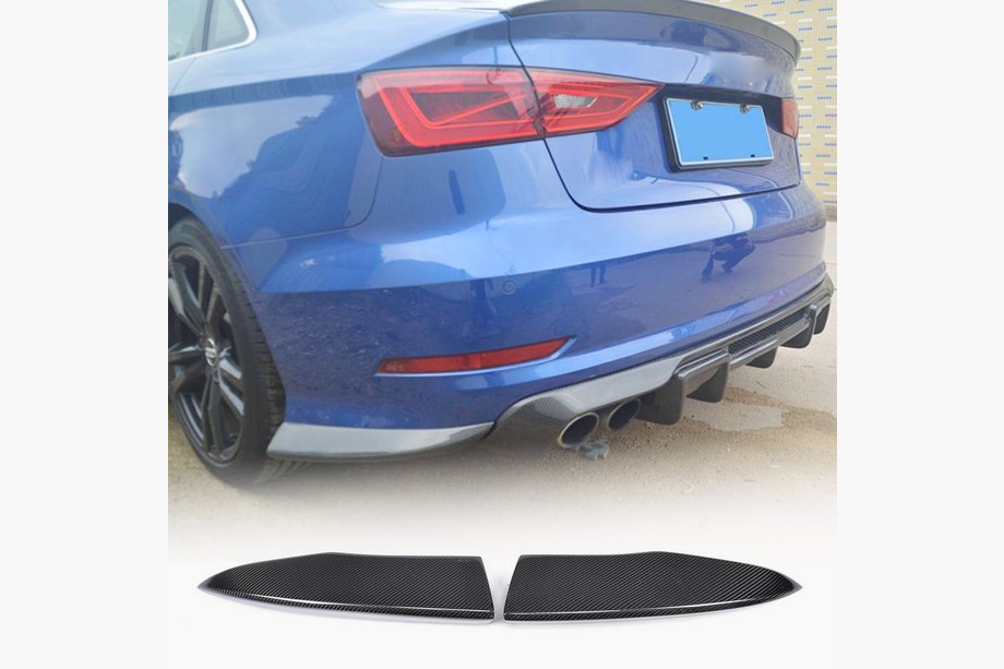 Audi A3 2012–2020 Achterbumper flaps Flap (voor S-Line Sedan 2012-2016, carbon) Image