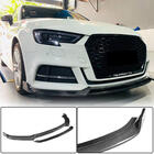 Audi A3 2012–2020 Frontbumper lipspoiler Lip V4 (voor S-Line Sedan 2017-2020, carbon) foto 1