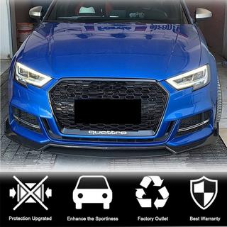Frontbumper lipspoiler Lip V4 (voor S-Line Sedan 2017-2020, carbon) Audi A3 2012–2020 foto 2