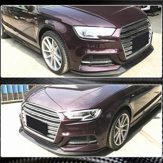 Frontlip Lip V3 (voor S-Line Sedan 2017-2020, carbon) Audi A3 2012–2020 foto 4