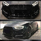 Audi A3 2012–2020 Voorbumper lip Lip V1 (voor S-Line 2017-2020 Sedan, carbon) foto 7