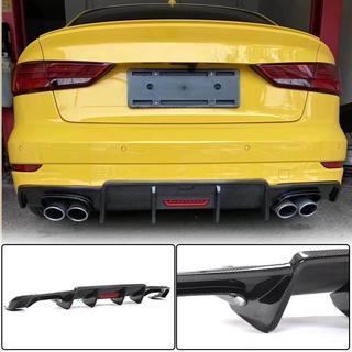 Achterbumperdiffuser V3 (voor S-Line Sedan 2017-2020, carbon) Audi A3 2012–2020 foto 1