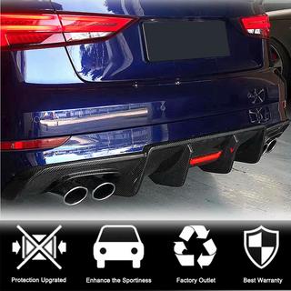Achterbumperdiffuser V3 (voor S-Line Sedan 2017-2020, carbon) Audi A3 2012–2020 foto 2
