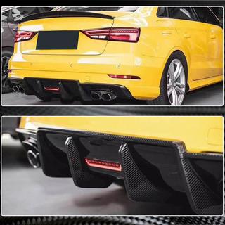 Achterbumperdiffuser V3 (voor S-Line Sedan 2017-2020, carbon) Audi A3 2012–2020 foto 3