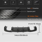 Audi A3 2012–2020 Achterbumper diffuser V1 (voor S-Line Sedan 2017-2020, Carbon) foto 5