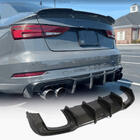 Audi A3 2012–2020 Achterbumper diffuser (FRP) foto 1