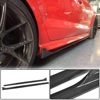 Side skirts V2 (voor S-Line Sedan, carbon) Audi A3 2012–2020 foto 1