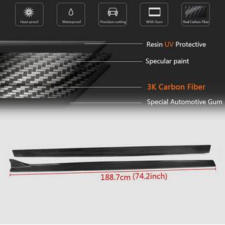 Side skirts V2 (voor S-Line Sedan, carbon) Audi A3 2012–2020 foto 4