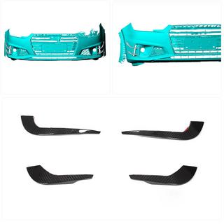 Voorbumper lip V3 (voor S-Line Sedan 2015-2019, carbon) foto 2