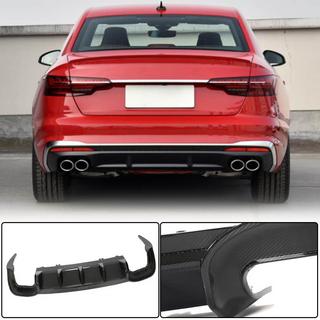 Achterbumperdiffuser V2 (voor S-Line, carbon) foto 1