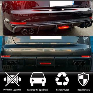 Achterbumper diffuser V1 (voor S-Line Sedan 2015-2019, carbon) foto 2