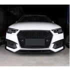 Audi A4 B9 2015–2024 Lipspoiler voor voorbumper Lip V2 (voor S-Line Sedan 2015-2019, Carbon) foto 1