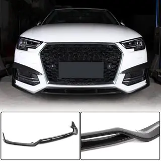 Lipspoiler voor voorbumper Lip V2 (voor S-Line Sedan 2015-2019, Carbon) foto 2