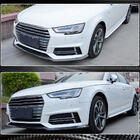 Audi A4 B9 2015–2024 Voorbumper lipspoiler Lip V4 (voor S-Line Sedan 2015-2019, carbon) foto 3