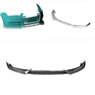 Voorbumper frontlip Lip V5 (voor S-Line Sedan 2015-2019, carbon) foto 2