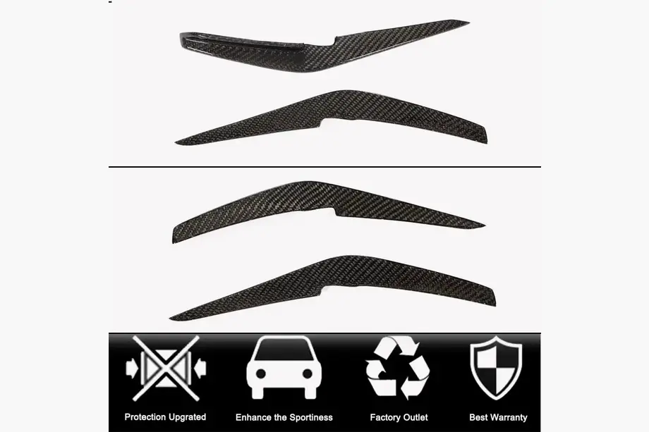 Frontbumper lipspoiler (voor S-Line 2019-2024, carbon) foto 2