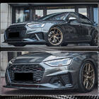 Audi A4 B9 2015–2024 Front bumper lipspoiler Lip V1 (voor S-Line Sedan 2019-2024, carbon) foto 5