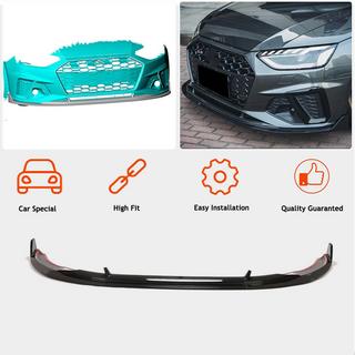 Front bumper lipspoiler Lip V1 (voor S-Line Sedan 2019-2024, carbon) foto 2
