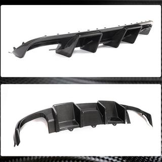 Achterbumper diffuser V2 (voor S4 2009-2012, carbon) foto 2