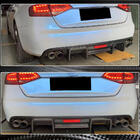 Audi A4 B8 2007–2015 Achterbumper diffuser V1 (voor S4 2009-2012, carbon) foto 6