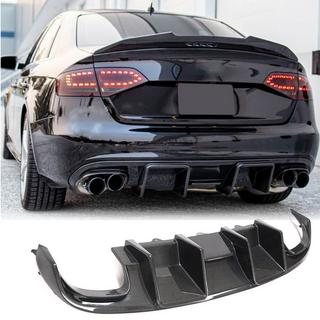Achterbumper diffuser V1 (voor S4 2009-2012, carbon) foto 1